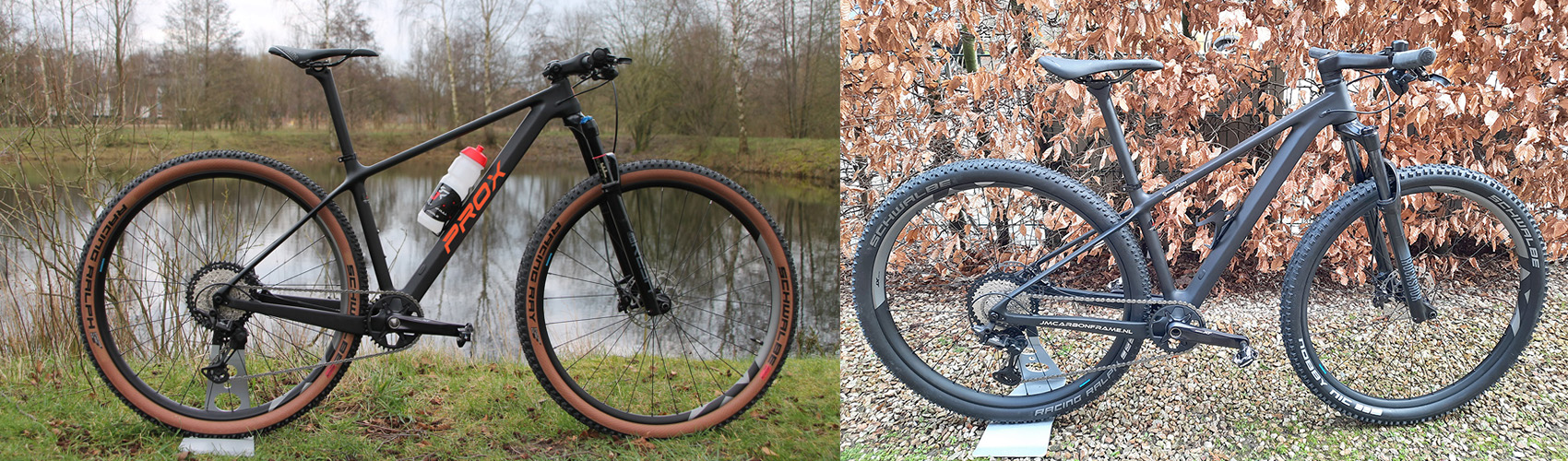bicicletas completas construidas con cuadro rígido de carbono PXM909