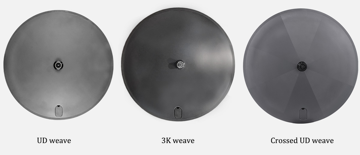 25mm width full disc wheel different carbon weave