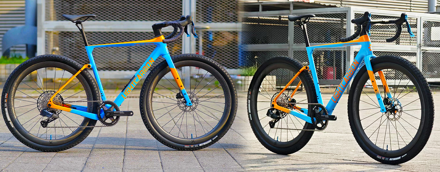 50mm wheels built on PXG074-D gravel frame